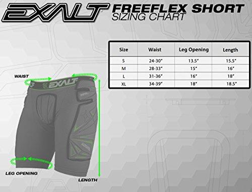 Exalt Paintball FreeFlex Slide Shorts Black
