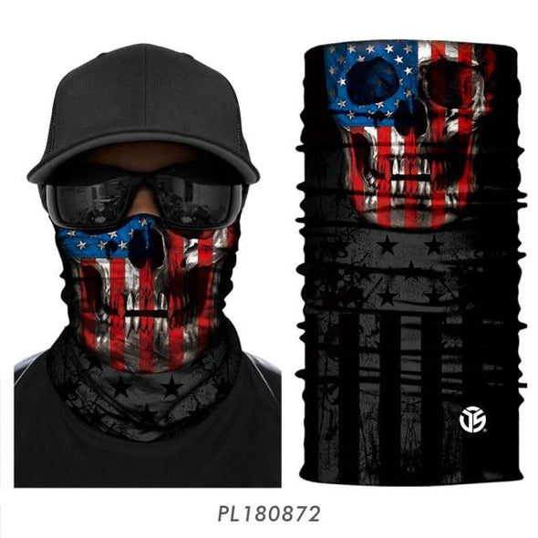 JIUSUYI PL180872 Unisex 3D Ghost Bandana - KNAMAO